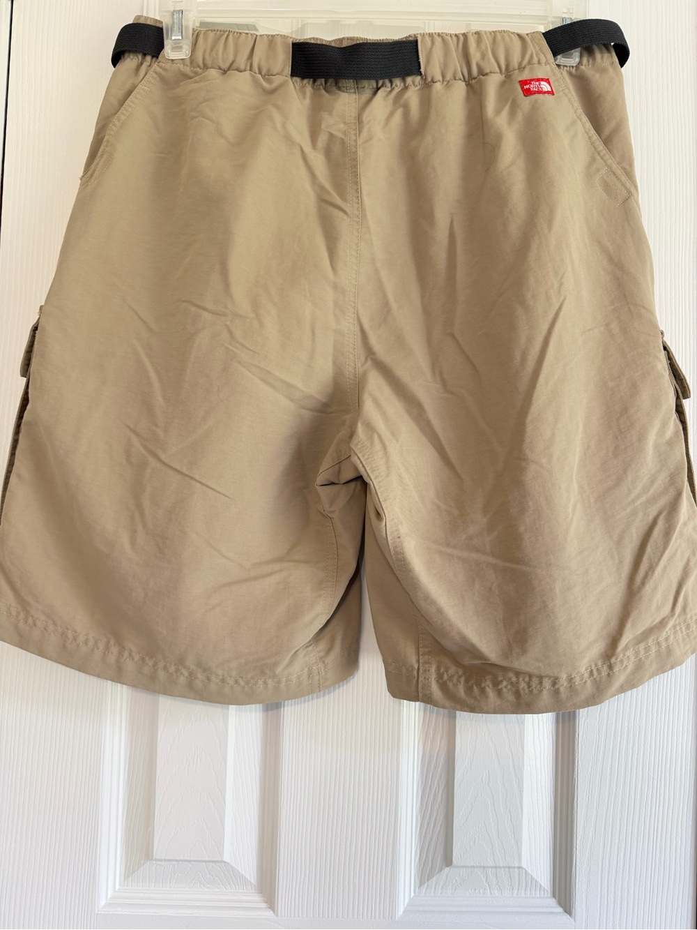 The North Face Cargo Shorts Mens Medium Khaki Hiking Utility Belted Outdoor - Picture 4 of 10
